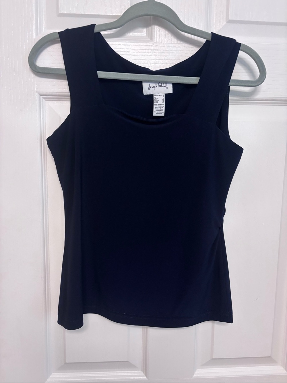 Joseph Ribkoff Navy Square-Neck Sleeveless Tank - Picture 7 of 10